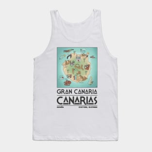 Gran Canaria Map Tank Top